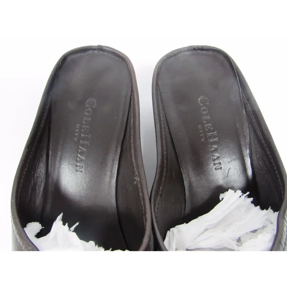 Cole Haan City women's 8 AA brown leather loafers shoes medium heel